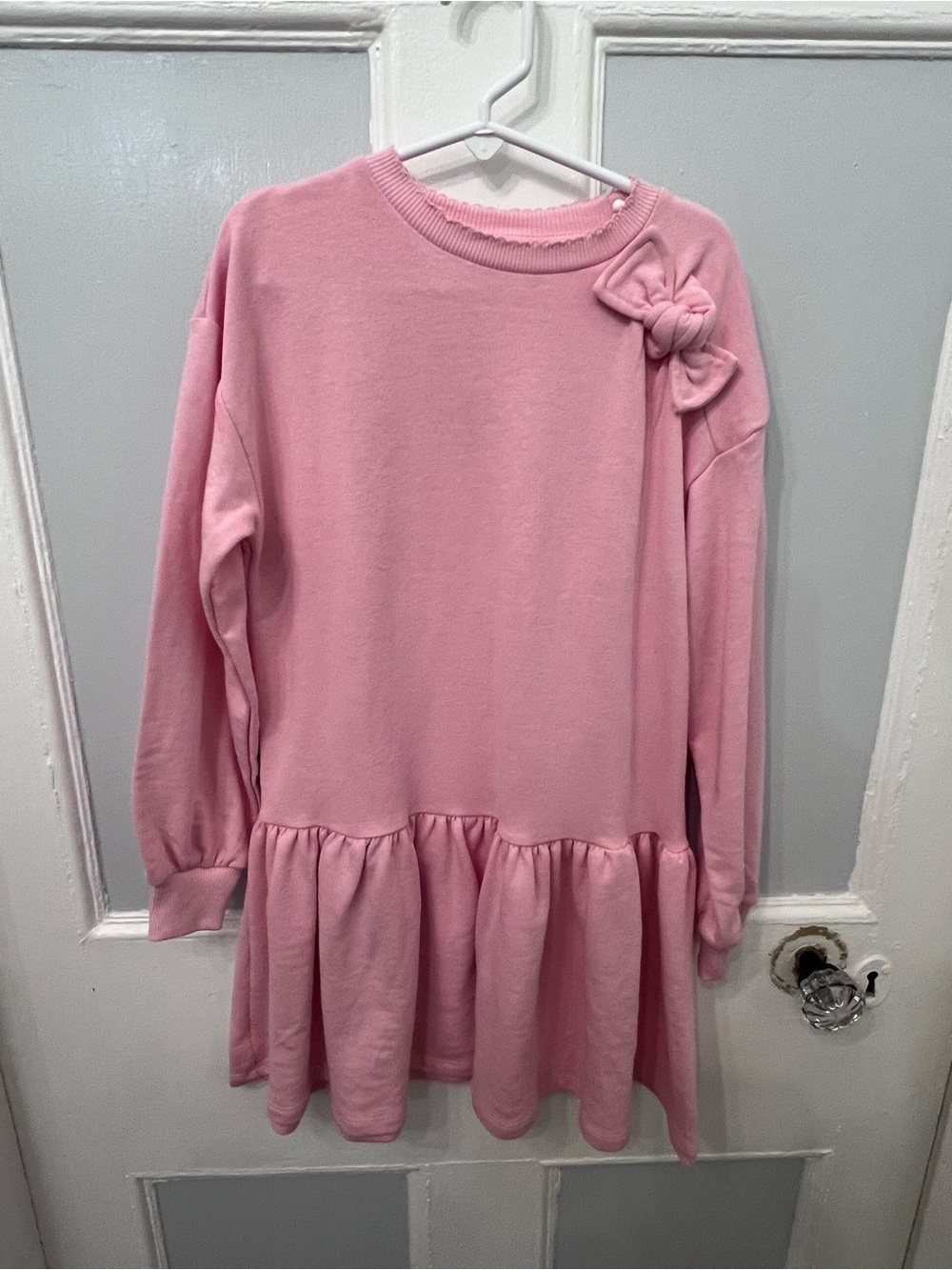 NWT Girls Pink Sweatshirt Dress
